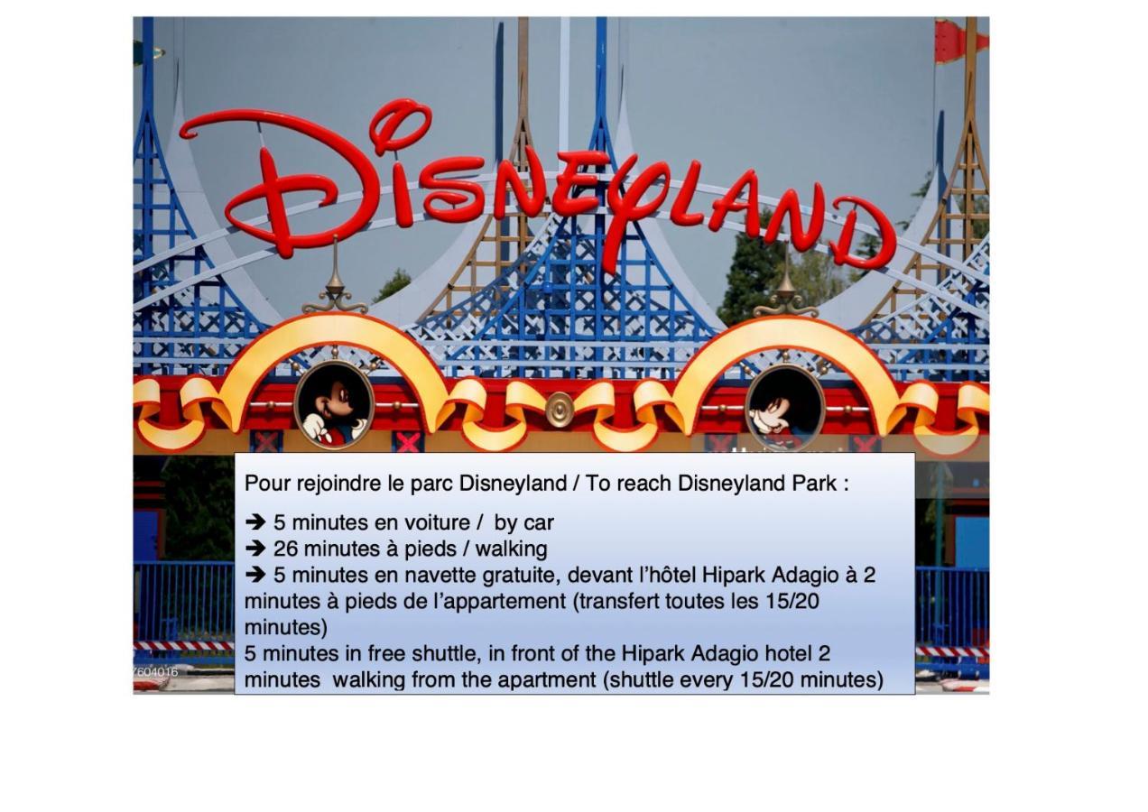 Apartment 2 Bedroomed Near Disneyland Paris With Garden Parking At Serris Eksteriør billede